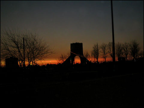 Sunset on the Freedom square